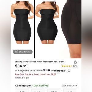 Looking Curvy Padded Hips Shapewear Short - Fashion Nova